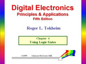 Digital Electronics Principles Applications Fifth Edition Roger L
