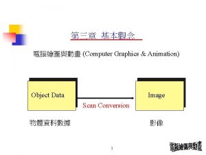 Computer Graphics Animation Object Data Image Scan Conversion