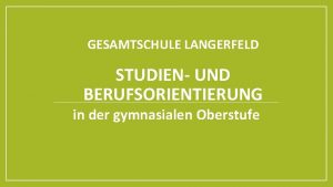 Gesamtschule langerfeld