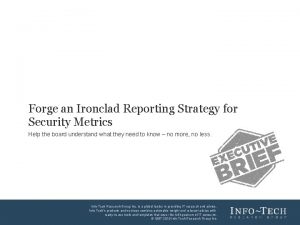 Forge an Ironclad Reporting Strategy for Security Metrics