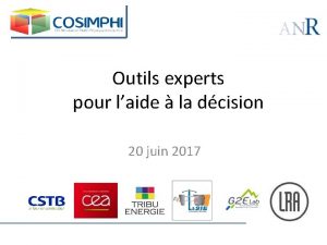 Outils experts pour laide la dcision 20 juin