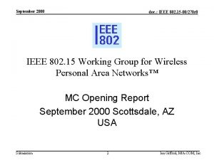 September 2000 doc IEEE 802 15 00270 r