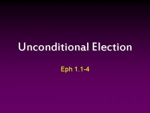 Unconditional Election Eph 1 1 4 Augustine 354