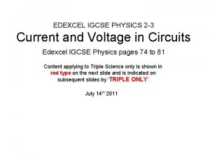 Edexcel physics