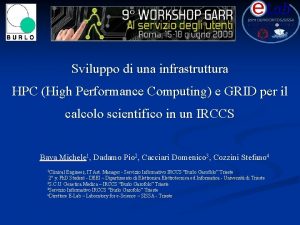 Sviluppo di una infrastruttura HPC High Performance Computing