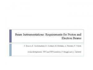 Beam Instrumentations Requirements for Proton and Electron Beams