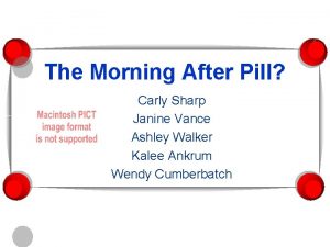The Morning After Pill Carly Sharp Janine Vance