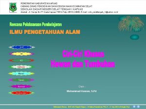 PEMERINTAH KABUPATEN KAPUAS CABANG DINAS PENDIDIKAN DAN KEBUDAYAAN