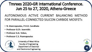 Tmrees 2020 GR International Conference Jun 25 to