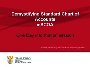 Demystifying Standard Chart of Accounts m SCOA One