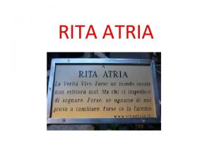 Rita atria biografia