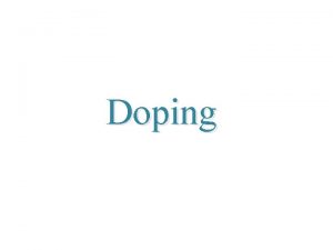 Doping COS IL DOPING l I doping luso