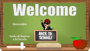 Bienvenidos Noche de Regreso a la Escuela Email