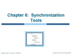 Chapter 6 Synchronization Tools Operating System Concepts 10
