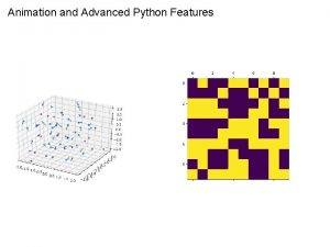 Advanced python features
