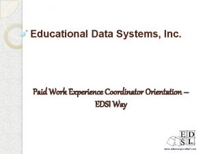 Educational data systems inc