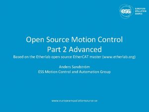 Open Source Motion Control Part 2 Advanced Based