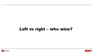Left vs right who wins Key Findings Left