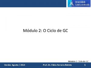 Mdulo 2 O Ciclo de GC Mdulo 2