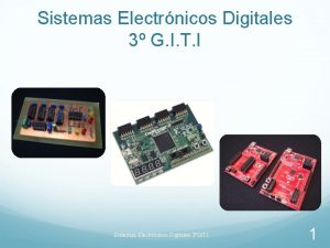 Sistemas Electrnicos Digitales 3 G I T I