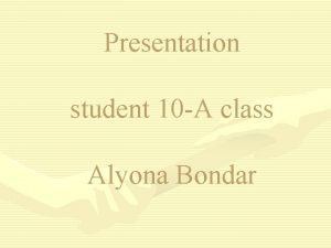 Presentation student 10 A class Alyona Bondar Mahatma