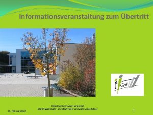Informationsveranstaltung zum bertritt 20 Februar 2019 HallertauGymnasium Wolnzach