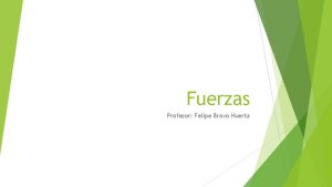 Fuerzas Profesor Felipe Bravo Huerta Fuerza Normal La