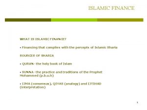 Financing vehicle