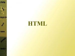 HTML Struktura strony WWW prolog html head tre
