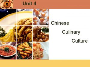 LOGO Unit 4 Chinese Culinary Culture Contents v