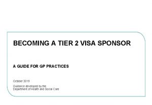 BECOMING A TIER 2 VISA SPONSOR A GUIDE