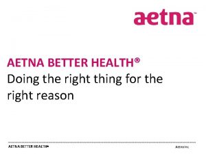 Aetna better health icp