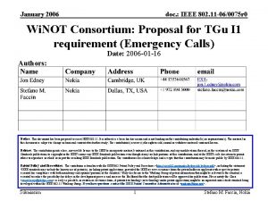 January 2006 doc IEEE 802 11 060075 r