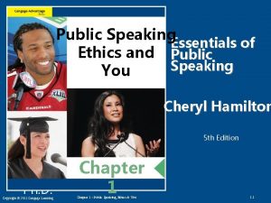 Public Speaking Essentials of Ethics and Public Speaking