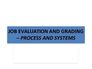 Job grading definition