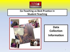 CoTeaching as Best Practice in Student Teaching Data