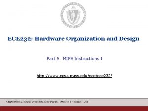 ECE 232 Hardware Organization and Design Part 5