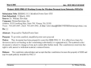 March 2002 doc IEEE 802 15 02163 r