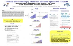 Colorectal cancer screening by primary care physicians a