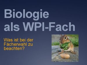 Biologie als WPIFach Was ist bei der Fcherwahl