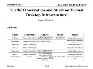 November 2013 doc IEEE 802 11 131438 r