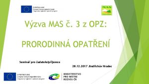 Vzva MAS 3 z OPZ PRORODINN OPATEN Semin