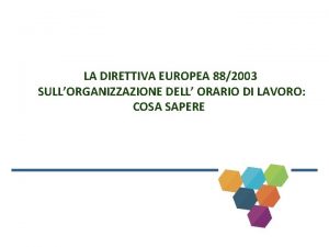 Diritto al riposo