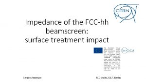 Impedance of the FCChh beamscreen surface treatment impact