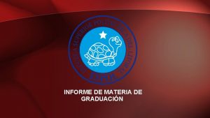 INFORME DE MATERIA DE GRADUACIN DIRECCIN DE ARTE