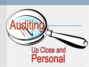 1 Independent Auditor Management Prepares 1 3 Auditors