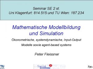 Seminar SE 2 st Uni Klagenfurt 814 515