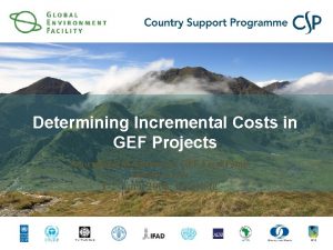 Determining Incremental Costs in GEF Projects Subregional Workshop