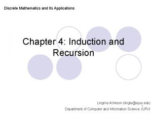 Discrete Mathematics and Its Applications Chapter 4 Induction