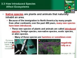 3 3 How Introduced Species Affect Ecosystems Native